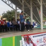 Forkompimcam Cariu Gelar Upacara Hut PMI ke 80 di Lapangan Badak Putih 