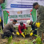 Polsek Kateman bersama Buruh dan Manajemen PT Pulau Sambu Group Tanam Bibit Pohon di Kateman Peringati May Day 2026