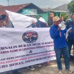 Wartawan Batu Bara Unjuk Rasa Di Lapas Labuhan Ruku, Kalapas Sambut Baik Rombongan Aksi